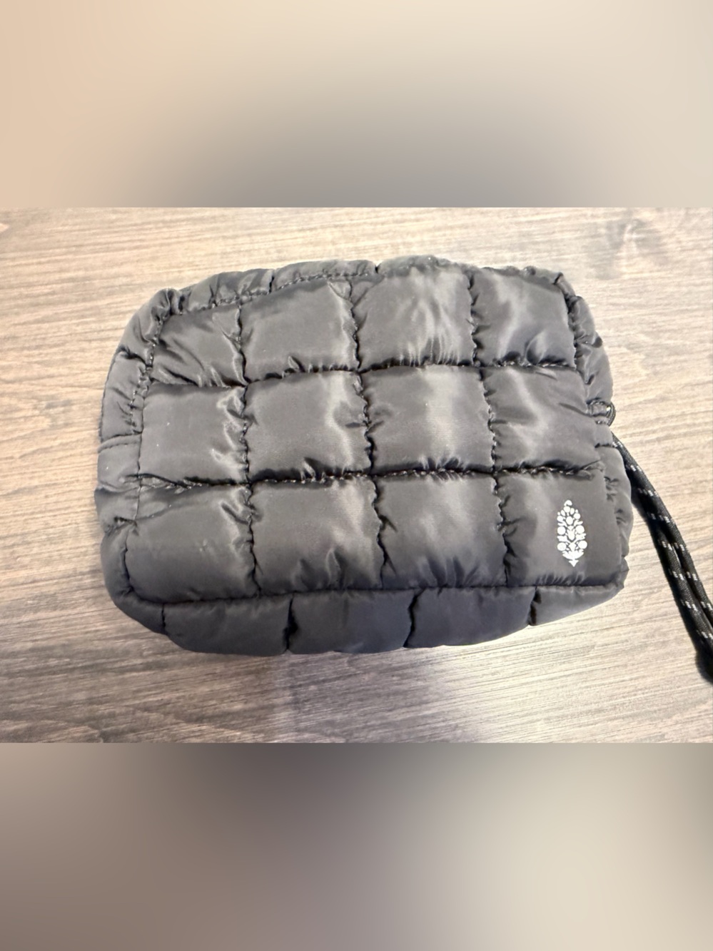 FP Movement by Free People Black Quilted Puffer Toiletry Bag
